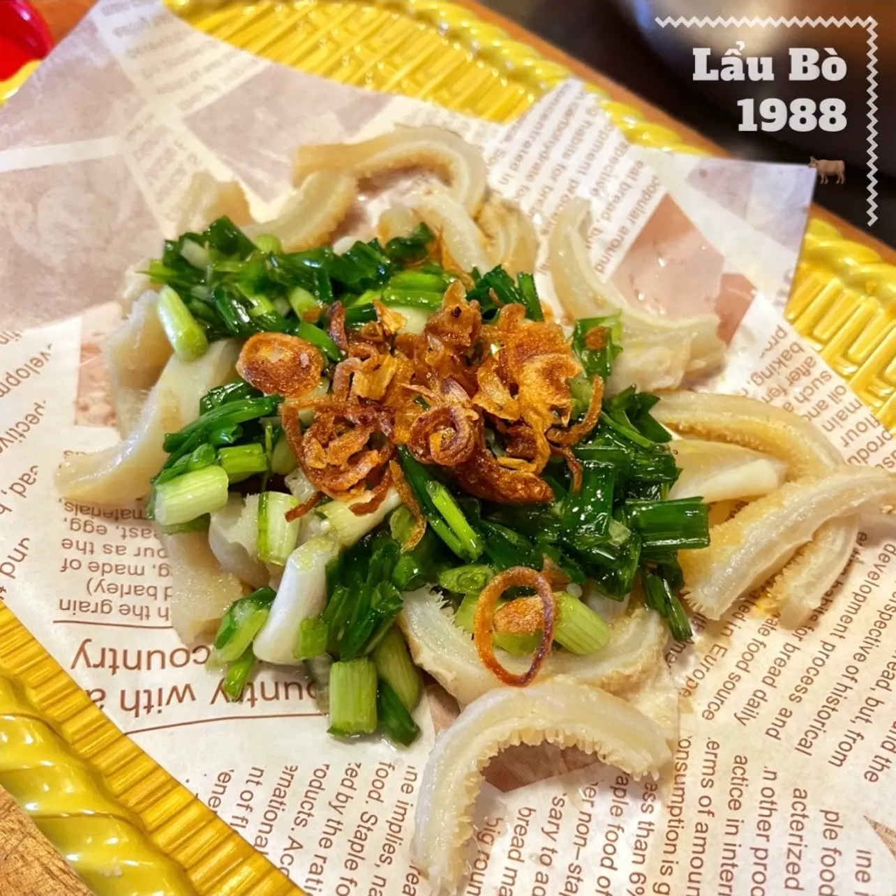 Hình ảnh Khăn lông mỡ hành cuốn bánh tráng