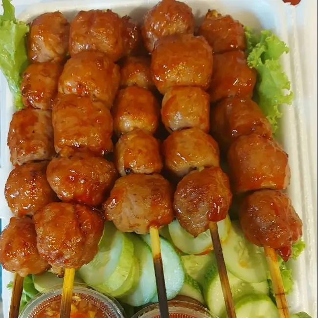 Hình ảnh nem nướng hồ lô( 5 xiên)