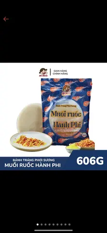 Hình ảnh Bánh Tráng ABI Muối Ruốc Hành Phi 606g