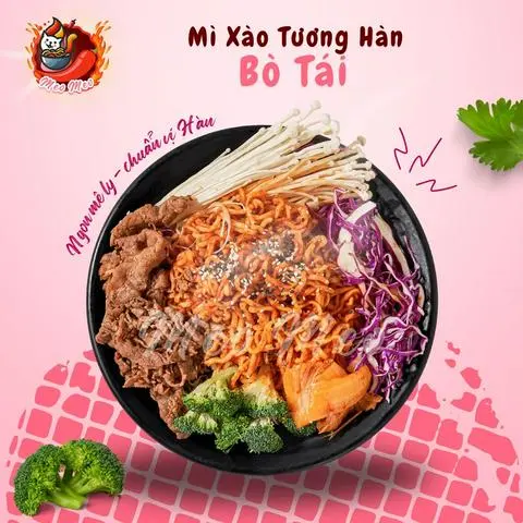 Hình ảnh Mì xào tương Hàn Bò Tái