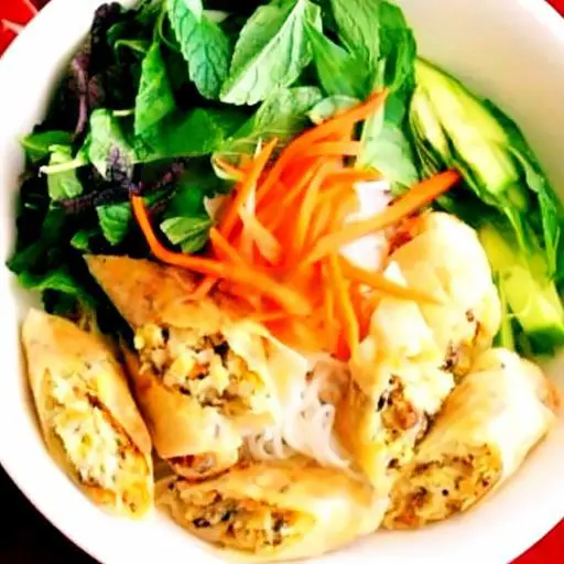 Hình ảnh Bún chả giò chay