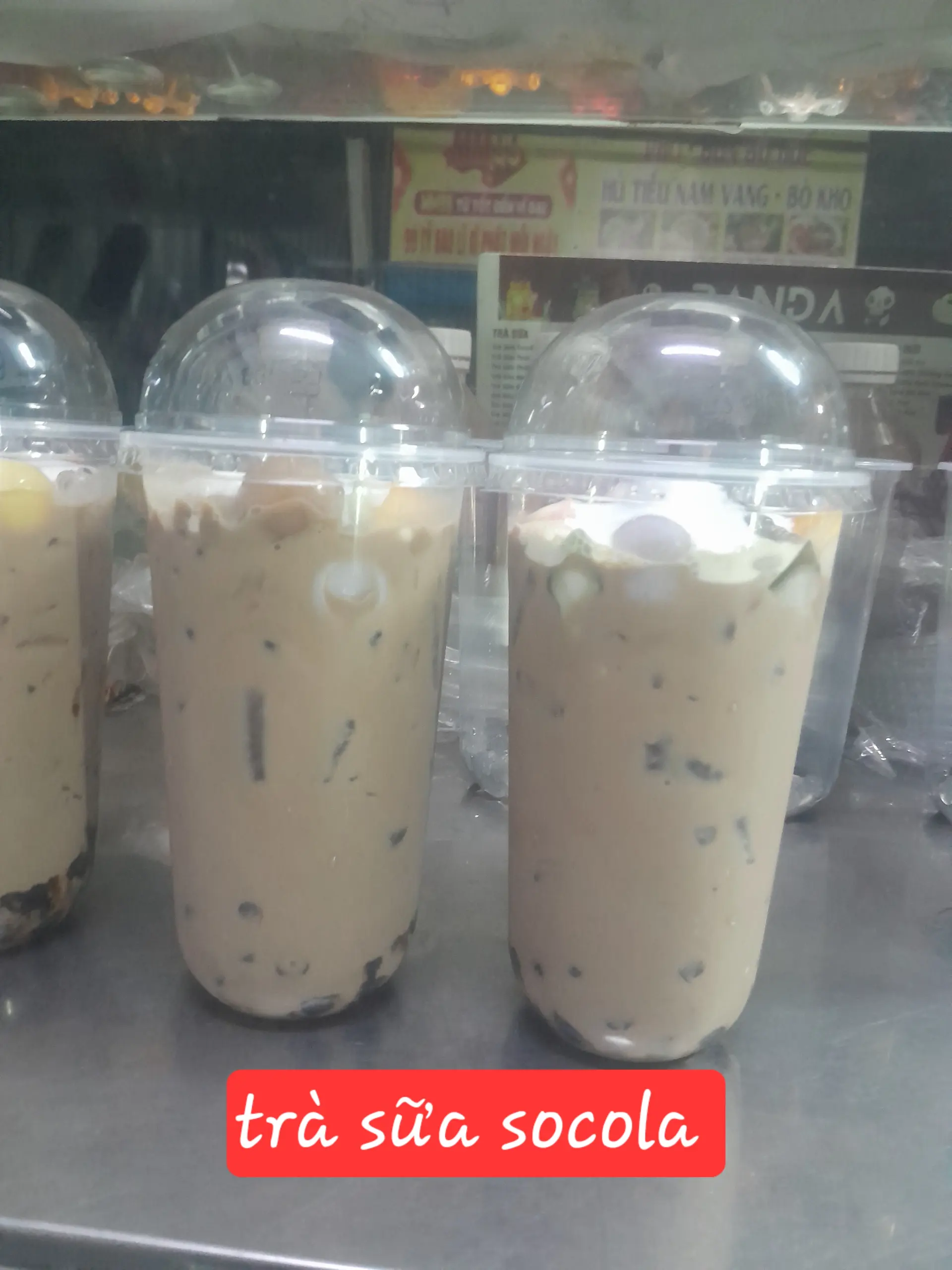Hình ảnh Trà sữa socola full topping L