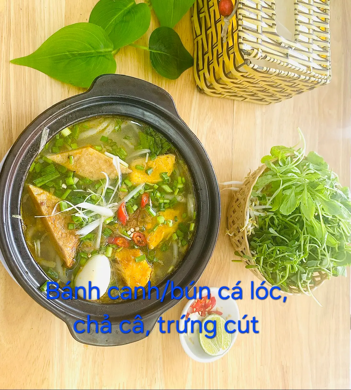 Hình ảnh Bún cá lóc, chả cá, cút