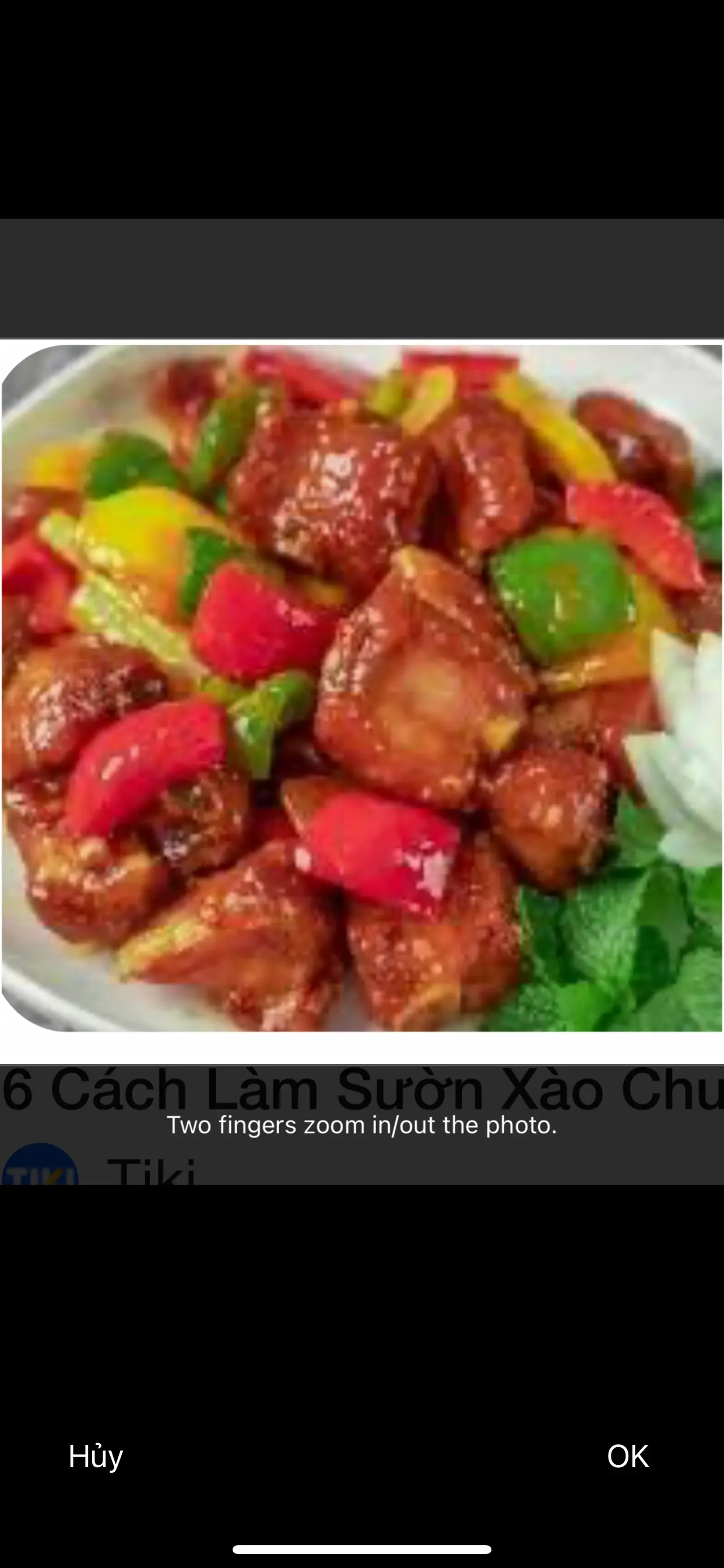 Hình ảnh sườn xào chua ngọt 