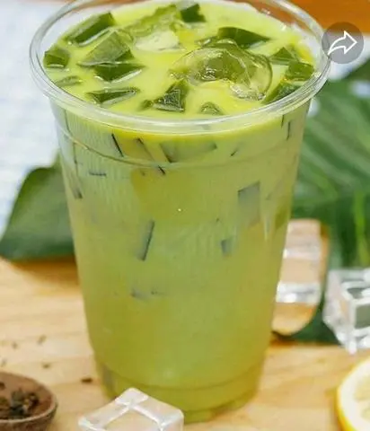 Hình ảnh Trà sữa thái xanh 500ml