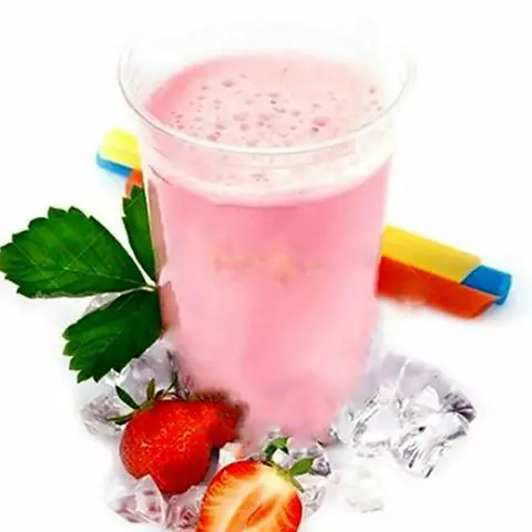 Hình ảnh Trà Sữa Dâu latte kiểu mới hiện đại