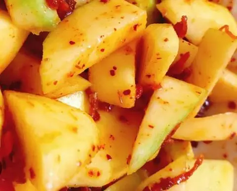 Hình ảnh xoài lắc muối tôm 