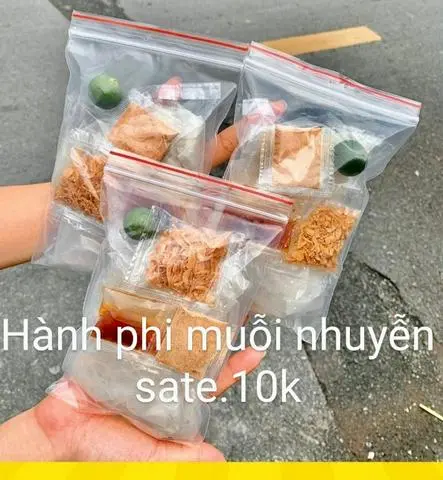 Hình ảnh bánh tráng ps sate hành phi muối nhuyễn 