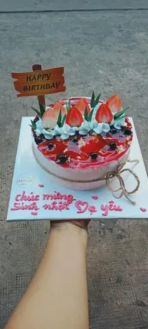 Hình ảnh Bánh Kem Mousse Việt Quất dâu tây 03