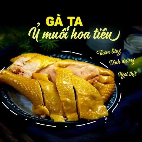 Hình ảnh Gà Ủ Muối Hoa Tiêu nguyên con ( ko đầu ko chân )( 2 khay )