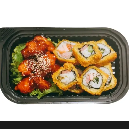 Hình ảnh Gà viên sốt cay Hàn Quốc - 1 gimbap