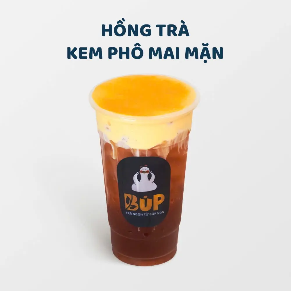 Hình ảnh Hồng trà kem phô mai mặn