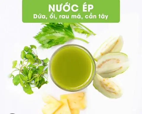 Hình ảnh Rau Má Ổi Dứa Cần Tây 