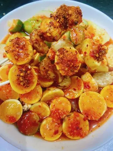 Hình ảnh Trứng Non Lắc Sốt Ớt Cay Tê ( Xuyên Tiêu )