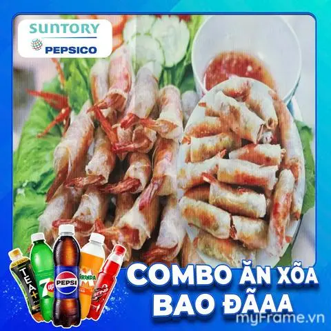 Hình ảnh combo chã ram tôm đất + nước ngọt SPVB