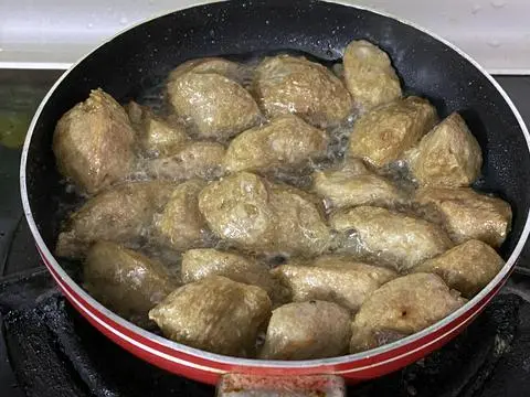 Hình ảnh Combo bò viên gân chiên (7v)