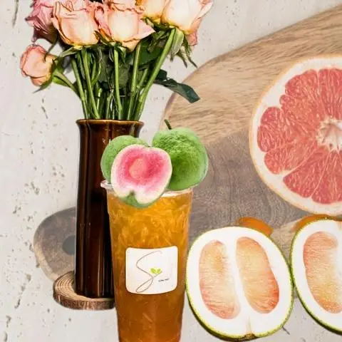 Hình ảnh Trà bưởi ổi dầm hạt đác