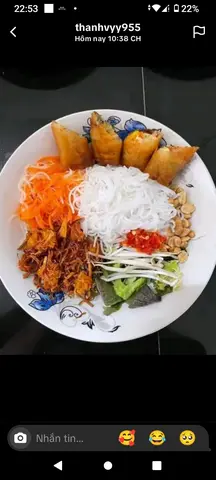 Hình ảnh bún chả giò 