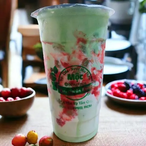 Hình ảnh Matcha latte dâu (L)