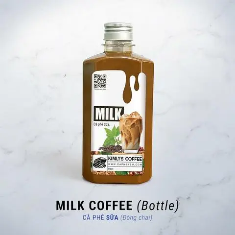 Hình ảnh Cà phê sữa chai 330ml - kèm 1 hũ kem dẻo