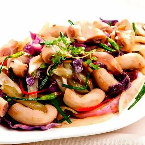 Hình ảnh Dồi trường xào cải chua