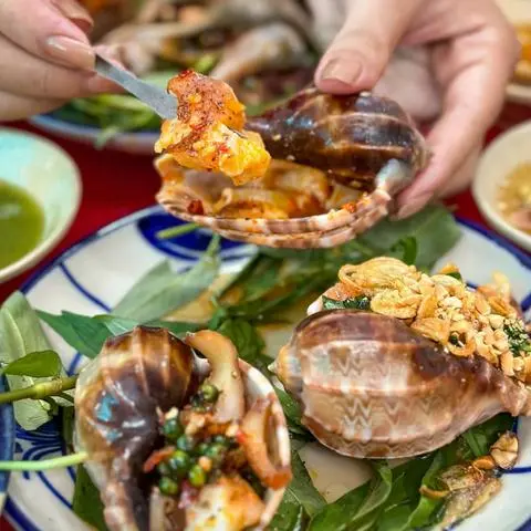 Hình ảnh Ốc khế nướng tiêu xanh