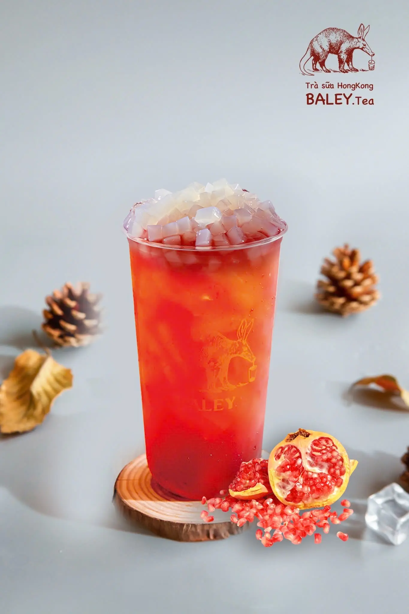 Hình ảnh Trà Lựu Đỏ Thạch Dừa (L) Tặng Thạch