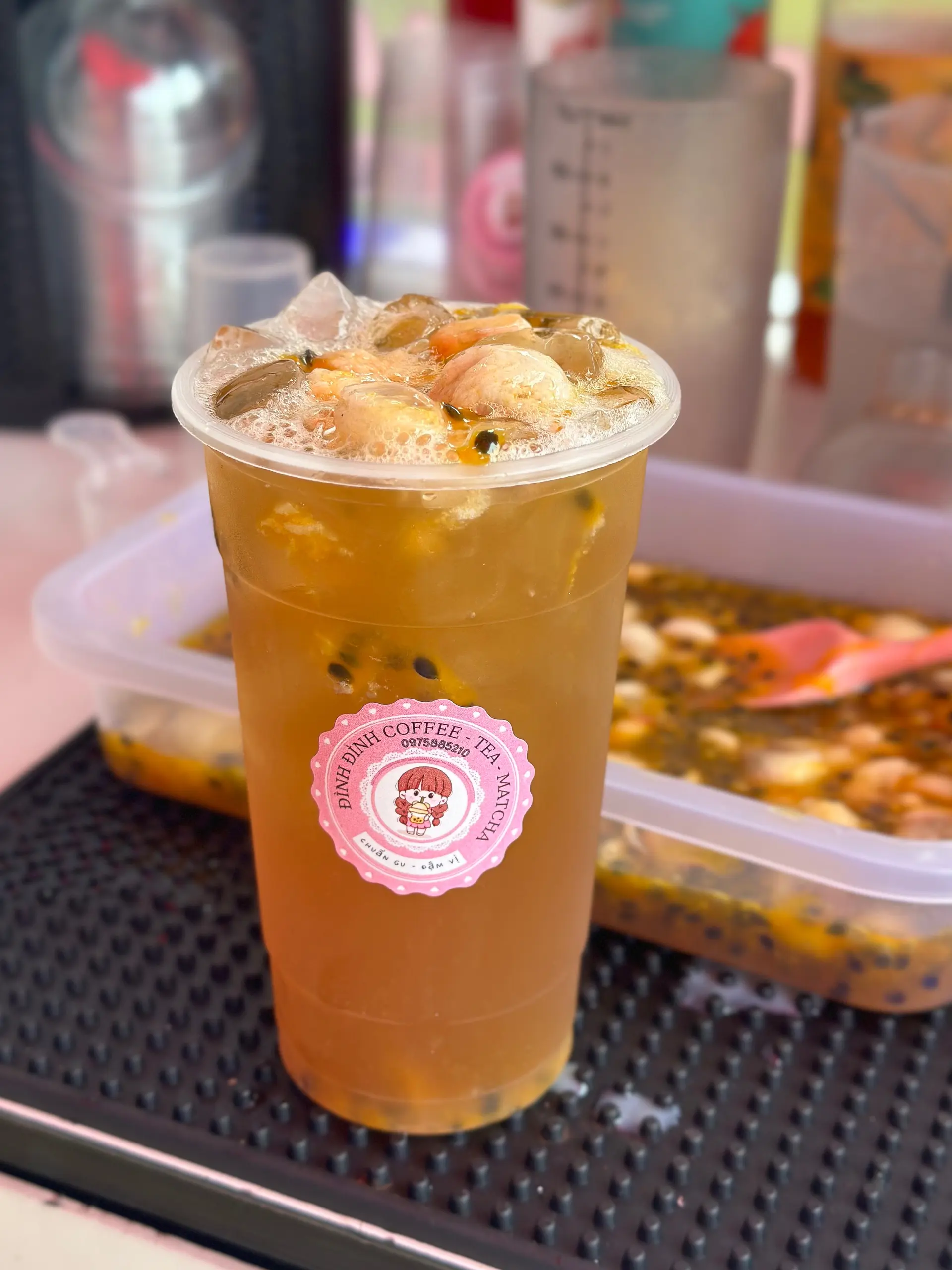 Hình ảnh trà măng cụt chanh dây