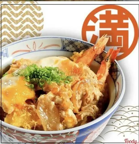 Hình ảnh Cơm thố tôm chiên tempura trứng hấp