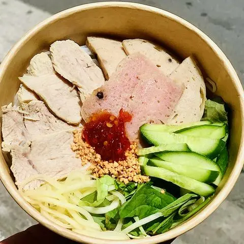 Hình ảnh Bún mắm nêm nem chả thịt luộc