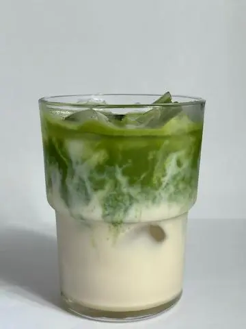 Hình ảnh Matcha latte (tem thỏ trắng)