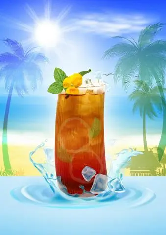 Hình ảnh Trà bạc hà bưởi