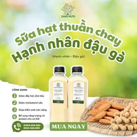 Hình ảnh Sữa Hạnh nhân mix Đậu gà