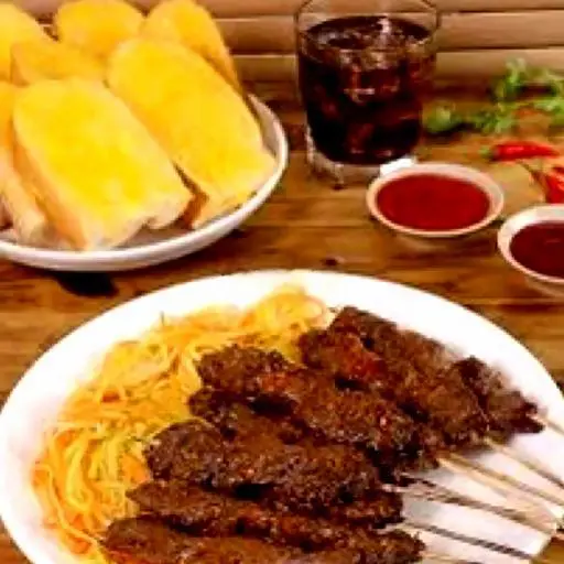 Hình ảnh Combo 10 xiên bò 4 ổ bánh mì nướng bơ 