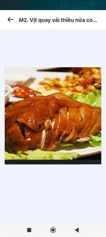 Hình ảnh M2. Vịt quay vải thiều nửa con - 荔枝燒鴨1/2隻-剁