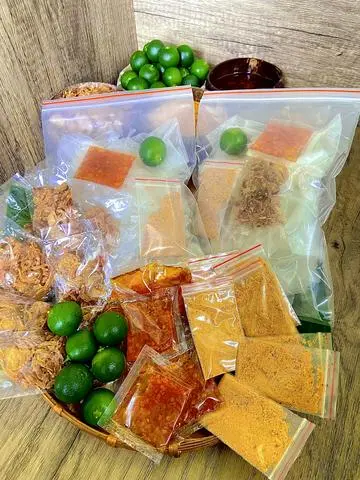 Hình ảnh bánh tráng phơi sương