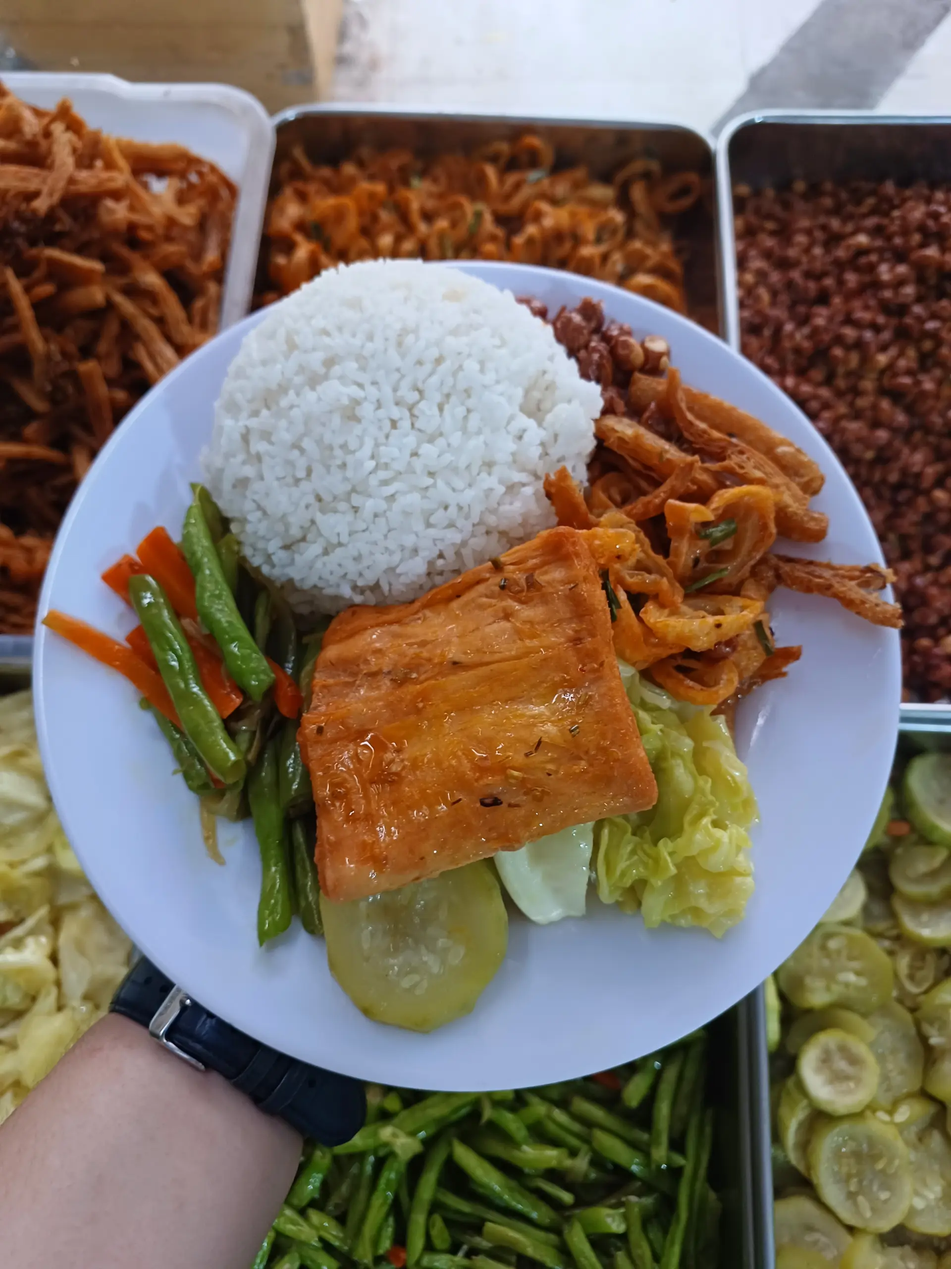 Hình ảnh Cơm Thập Cẩm Chay + Đậu Hủ Ky