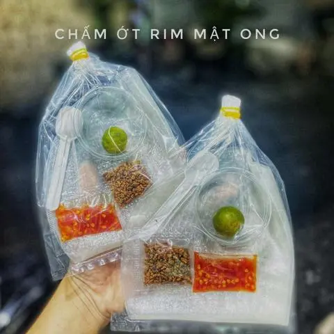 Hình ảnh [MÓN MỚI] Bánh tráng chấm ớt rim mật ong 