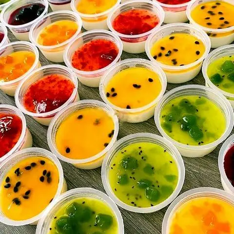 Hình ảnh Combo 5 hủ panna cotta mix 5 vị