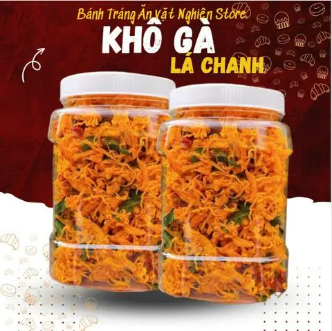 Hình ảnh Khô gà lá chanh 500gr