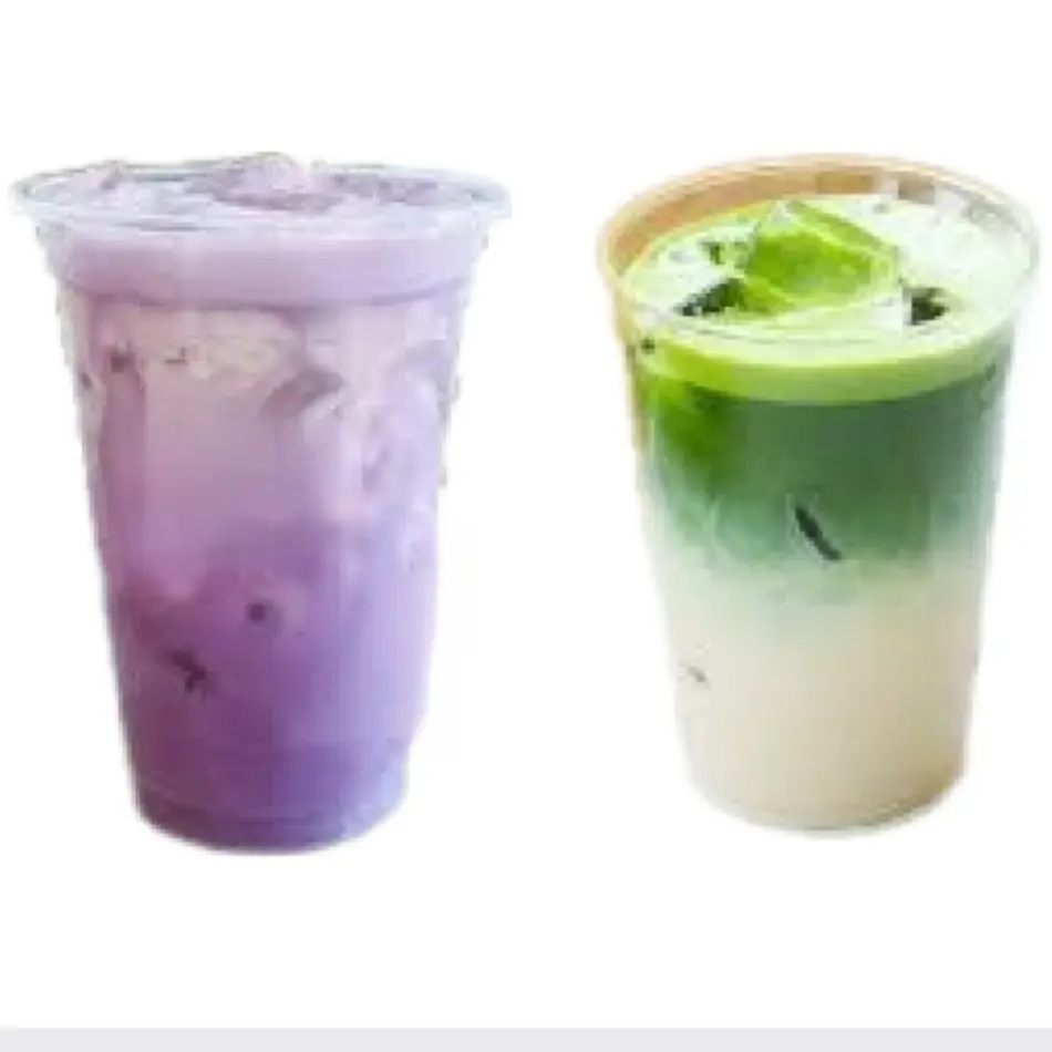 Hình ảnh Combo Matcha + Khoai Môn Latte - Ly 500ml