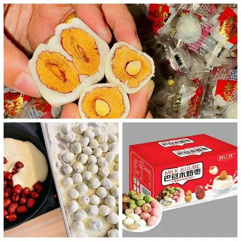 Hình ảnh Sữa Lạc Đà Bọc Táo Đỏ Hạnh Nhân Hộp 300g