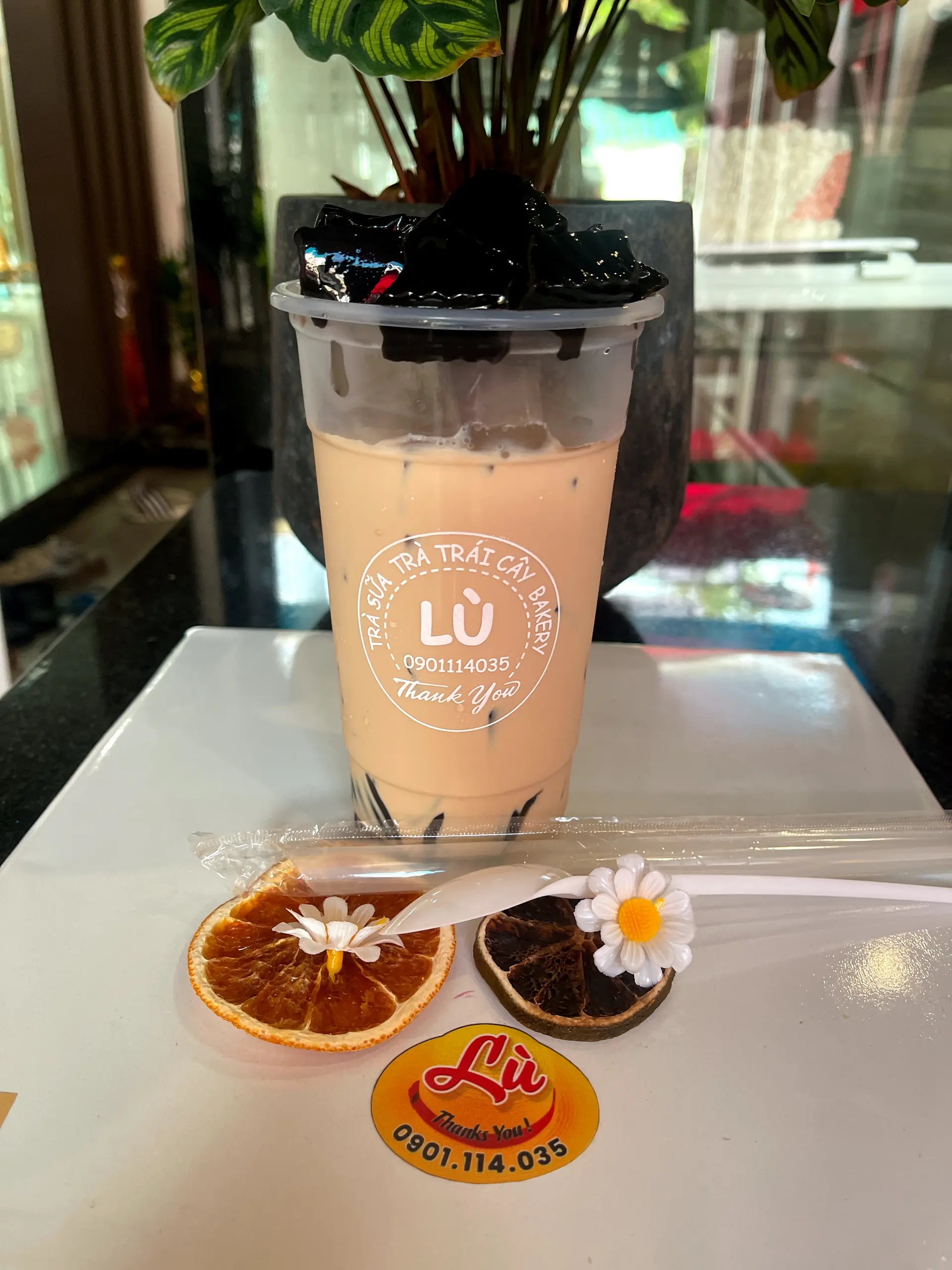 Hình ảnh Cà phê sữa tươi sương sáo