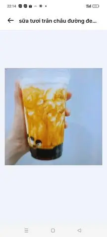Hình ảnh Sữa tươi trân châu đường đen 