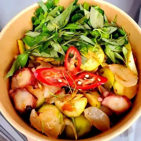 Hình ảnh Mix râu bạch tuộc - gân bò (Size L)
