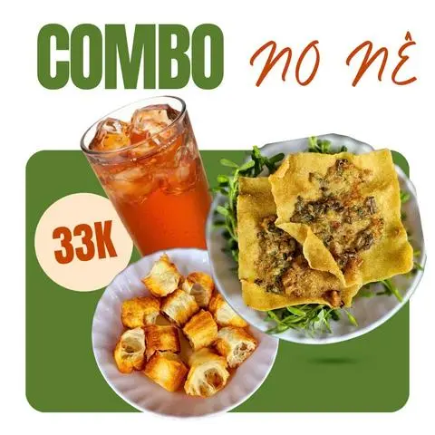 Hình ảnh COMBO TOPPING NO NÊ : HOÀNH THÁNH GHẸ + QUẨY + TRÀ ĐÀO