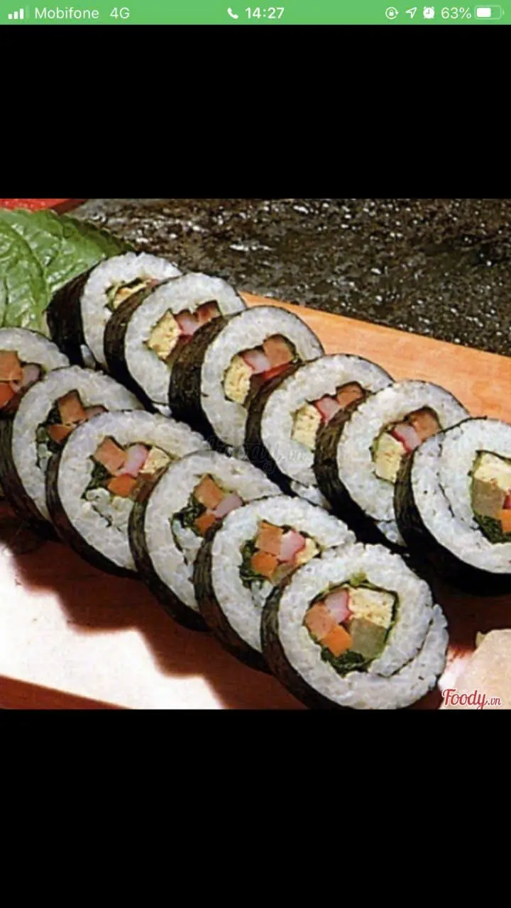 Hình ảnh Kimbab Thịt Nướng 
