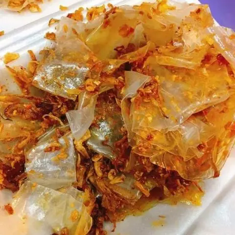 Hình ảnh Bánh tráng mỡ hành sa tế