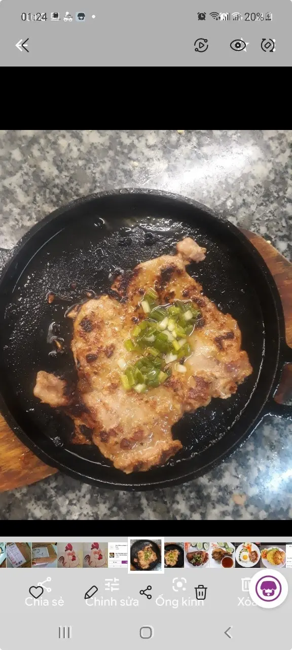 Hình ảnh Cơm sườn áp chảo