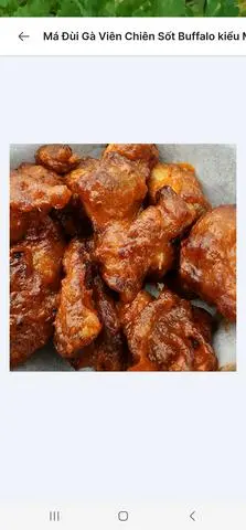 Hình ảnh Má Đùi Gà Viên Chiên Sốt BBQ M.Ong 